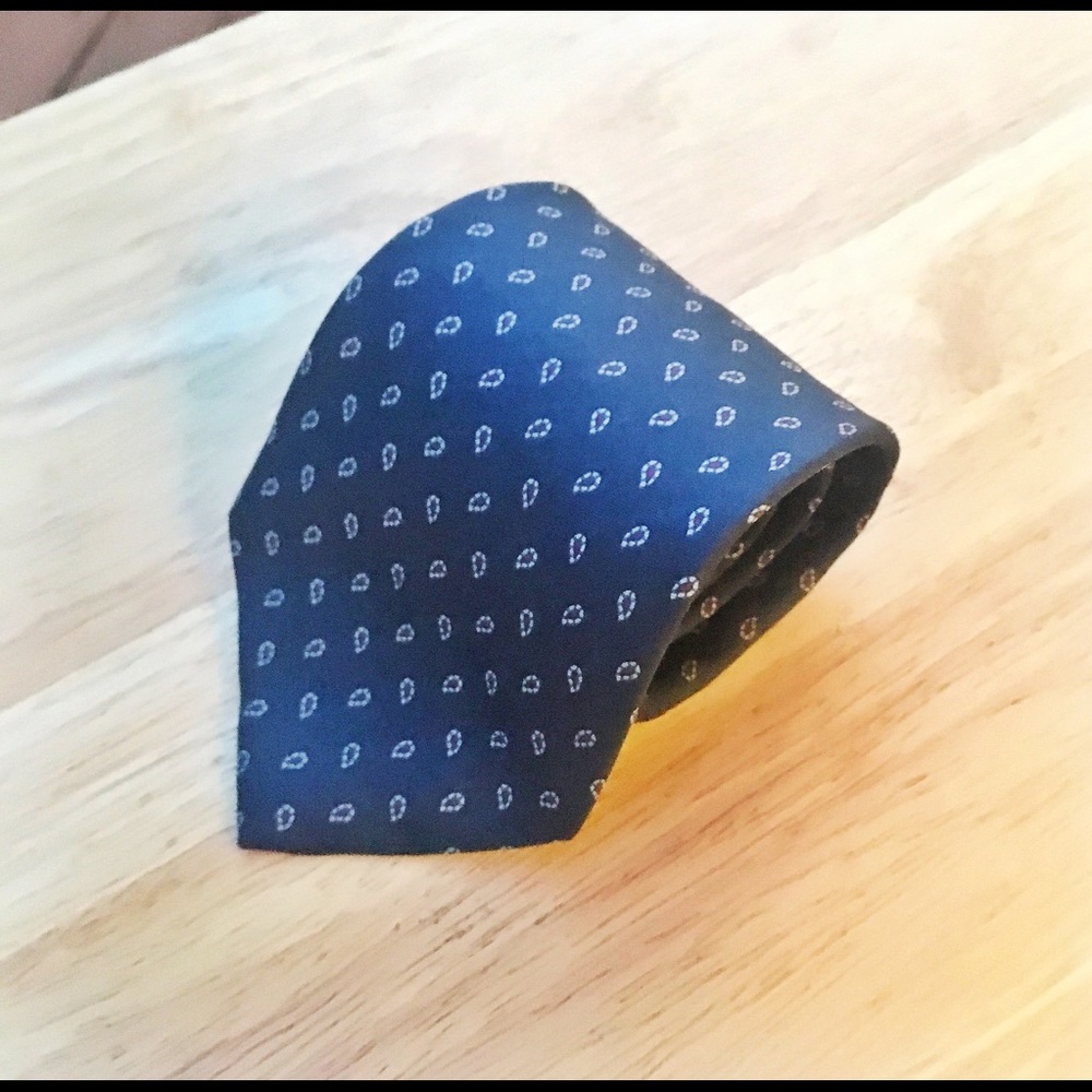 Yves Saint Laurent YSL 100% Silk Blue
